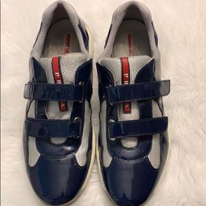 Prada America Cup Double Strapped shoe